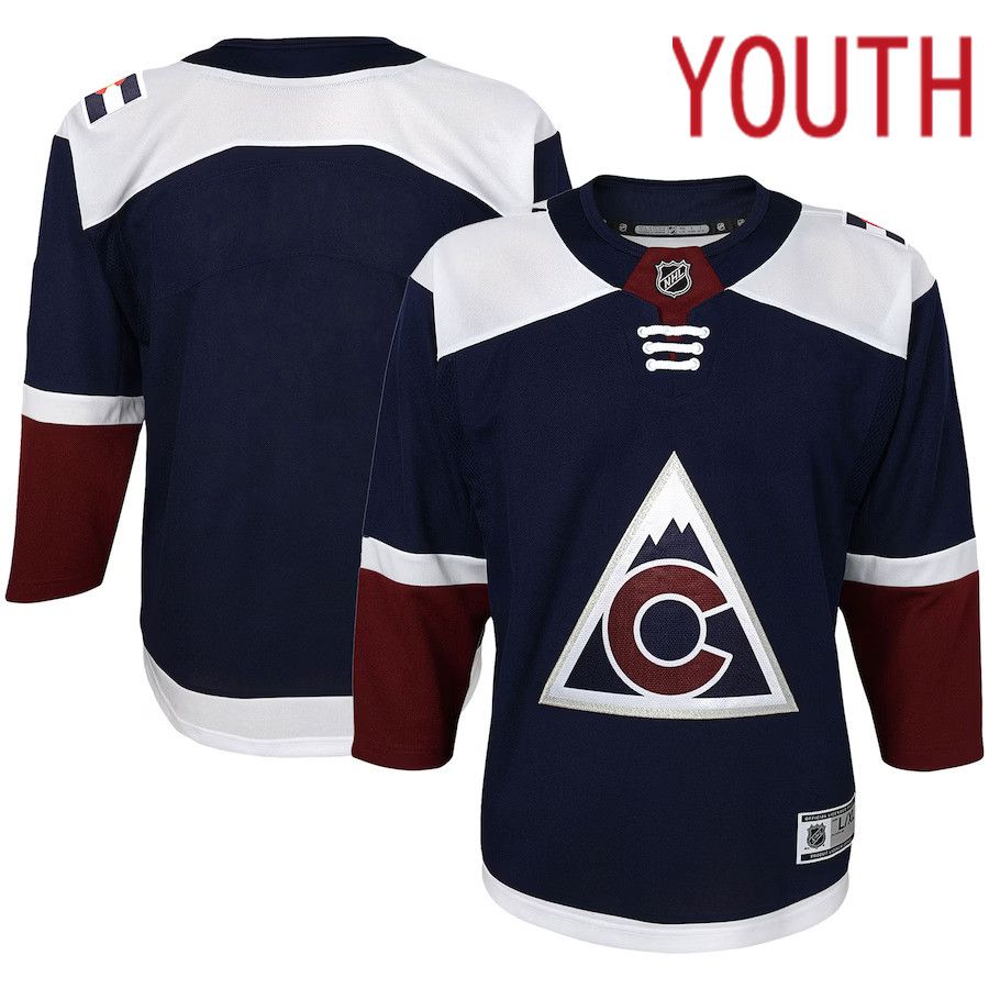 Youth Colorado Avalanche Navy Alternate Premier NHL Jersey